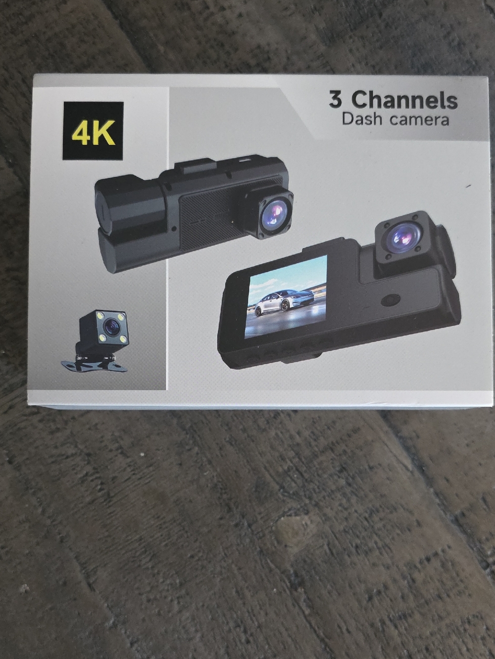 4K 3-Channel Dash Camera - Black